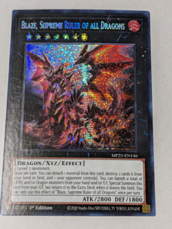 Blaze, Supreme Ruler of All Dragons Prismatic Secret Yugioh! Mega pack 2025 - Image 1