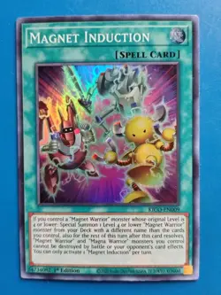 Near Mint Yugioh Magnet Induction KICO-EN009 1st Edition Super Rare - Image 1
