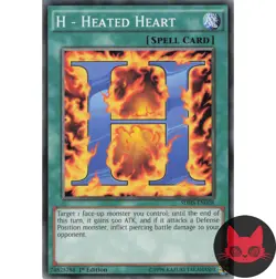 Yugioh H - Heated Heart SDHS-EN028 Common 1st Edition NM - Image 1