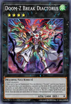 Yugioh DOOD-EN046 - Doom-Z Break Diactorus - Super Rare - Image 1