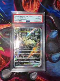 Pokemon Card Leafeon VSTAR SAR 210/172 S12a PSA 10 Japanese - Image 1