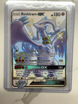 Pokemon Reshiram GX SV51/SV94 Hidden Fates Shiny Vault Card Mint Condition - Image 3