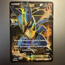 Pokemon TCG Lucario EX Holo Full Art Ultra Rare Card 107/111 - Image 1