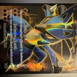 Pokemon TCG Lucario EX Holo Full Art Ultra Rare Card 107/111 - Image 4