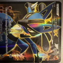 Pokemon TCG Lucario EX Holo Full Art Ultra Rare Card 107/111 - Image 5
