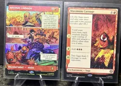 Maximum Carnage Foil Showcase Comic MTG Magic the Gathering Card NM Mint SPM - Image 1