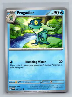 Frogadier Normal Common SV06: Twilight Masquerade TWM Water 057/167 Pokemon Card - Image 1