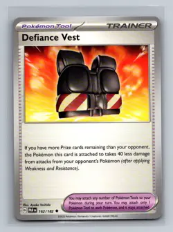 Defiance Vest Normal Uncommon SV04: Paradox Rift PAR Tool 162/182 Pokemon Card T - Image 1