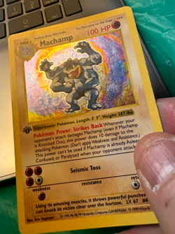 Machamp SHADOWLESS Base Set Holo Rare 8/102 1st Edition 1999 - HP Card - Image 4