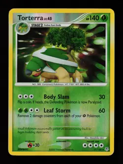 Torterra 17/130 Reverse Holo Rare Diamond and Pearl Pokemon Card - Image 1