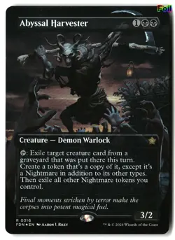 MTG Abyssal Harvester (Borderless) [FDN - 316] LP Foil - Image 1