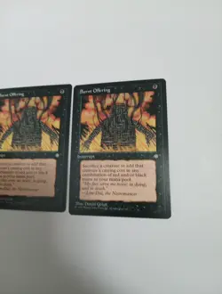 Magic the Gathering MTG Ice Age BURNT OFFERING X 3 1995 - Image 5