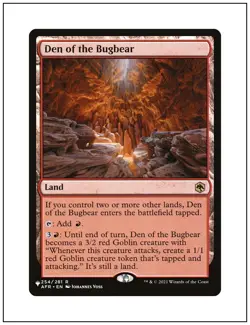 Den of the Bugbear, The List (from Goblin Storm Deck), Magic MTG NM - Image 1