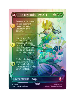 The Legend of Kyoshi, Borderless Art Foil, Avatar, Magic MTG NM - Image 1