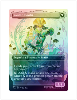 The Legend of Kyoshi, Borderless Art Foil, Avatar, Magic MTG NM - Image 2
