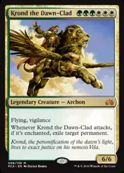 1 x Krond the Dawn-Clad - Planechase Anthology - Moderate Play - MTG - Image 1
