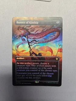 Banner of Kinship (Borderless) - (FOIL) - Foundations - LP MTG - Image 1
