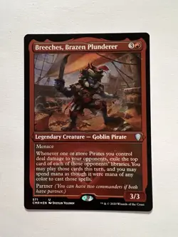 Breeches, Brazen Plunderer - ETCHED FOIL - MTG Commander Legends - NM - Image 1