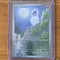 Pokemon Litwick 101/086 Sv: White Flare Holo Illustration Rare 60 HP 2025 - Image 1