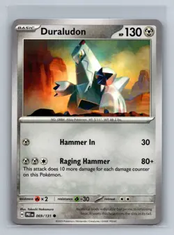 Duraludon Normal Common SV: Prismatic Evolutions PRE Metal 069/131 Pokemon Card - Image 1