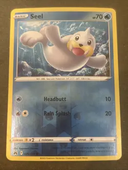 Seel 029/159 SWSH: Crown Zenith Reverse Holo Pokemon TCG LP - Image 1