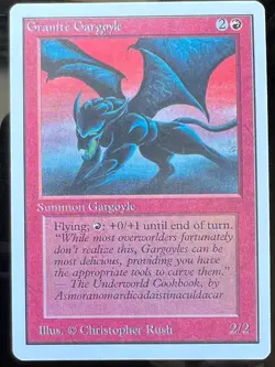 Magic the Gathering MTG Unlimited Granite Gargoyle (Beta Bob) - Image 1