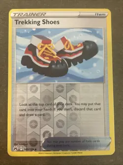 Trekking Shoes 145/159 Crown Zenith Reverse Holo Pokemon TCG NM - Image 1