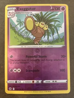 Exeggutor 058/159 Crown Zenith Reverse Holo Pokemon TCG NM - Image 1