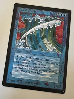 Magic the Gathering MTG Beta Wall of Water NM (Beta Bob) - Image 1