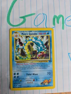 Pokemon TCG Misty's Gyarados Holo Rare Gym Challenge 13/132 Unlimited Edition NM - Image 1