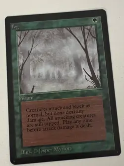 Magic the Gathering MTG Beta Fog NM (Beta Bob) - Image 1