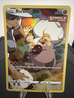 Rockruff Silver Tempest Ultra Rare Holo TG07/TG30 Sword & Shield Pokemon TCG - Image 1