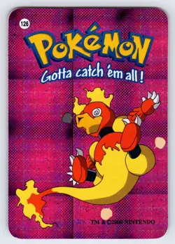 Magmar #126 Pokemon Vending Prism Holo Card Vintage Authentic Nintendo - Nm - Image 1