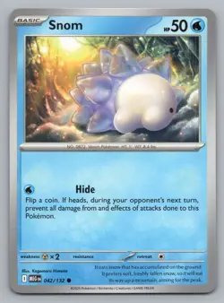 SNOM 042/132 C MEGA EVOLUTION POKEMON NM MEG 2025 - Image 1
