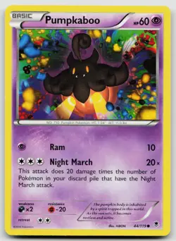 LP Pumpkaboo 44/119 Common Phantom Forces Pokemon - Image 1