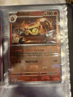 Pokemon TCG Emboar (Master Ball Foil Holo) B&W - Image 1