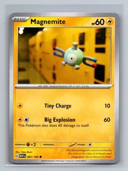 Magnemite Normal Common SV: Scarlet & Violet 151 MEW Lightning 081/165 Pokemon C - Image 1
