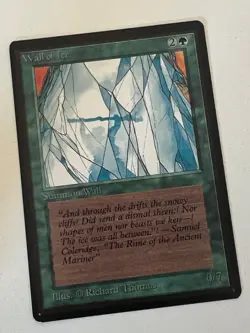 Magic the Gathering MTG Beta Wall of Ice NM (Beta Bob) - Image 1