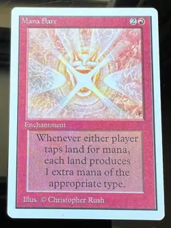 Magic the Gathering MTG Unlimited Mana Flare NM (Beta Bob) - Image 1