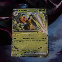 POKEMON Beedrill EX 003/086 Double Rare ME04: Chaos Rising CRI NM - Image 1