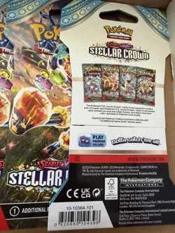 Pokemon TCG Scarlet & Violet—Stellar Crown Booster Packs Lot of 16 - Image 2