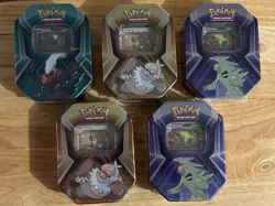 POKEMON Triple Whammy Collectors Tin ~ LOT OF 5 Darkrai Slaking Tyranitar SEALED - Image 1