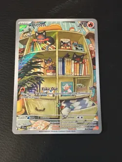 Pokemon TCG Litten 167/162 IR Full Art Temporal Forces SV NM - Image 1