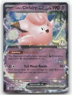 Lillie's Clefairy ex 056/159 Journey Together Double Rare Pokemon TCG - Image 1