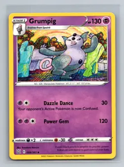Grumpig Normal Uncommon SWSH05: Battle Styles SWSH05 Psychic 056/163 Pokemon Car - Image 1