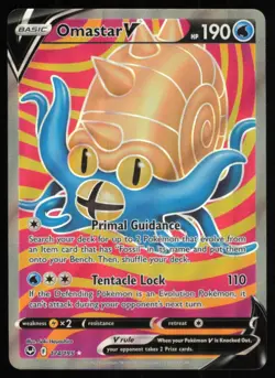 2022 SWORD & SHIELD - SILVER TEMPEST OMASTAR V BASIC/RARE ULTRA #174 - Image 1