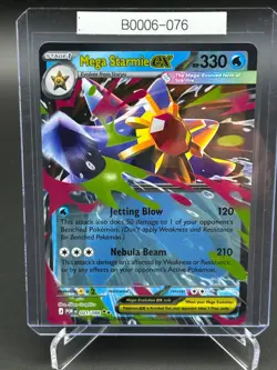Pokemon TCG Mega Starmie ex 021/088 Perfect Order ex B0006-076 - Image 1
