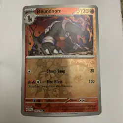 Pokemon TCG Houndoom 034/198 Sv01: Scarlet & Violet Base Set Reverse Holo Nm - Image 1