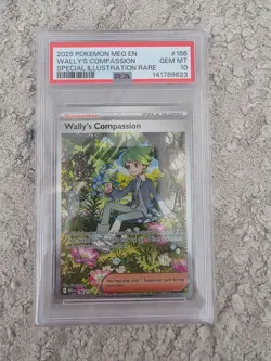 2025 Pokemon MEG EN WALLY'S COMPASSION Special Illustration Rare PSA 10 #186/132 - Image 1