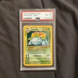 Wizards of the Coast 1999 Pokemon Base Set Venusaur Holo PSA 8 15/102 - Image 1